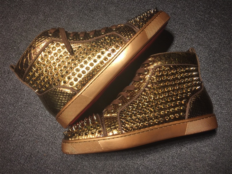 Christian Louboutin High Top Flats Men Sneakers