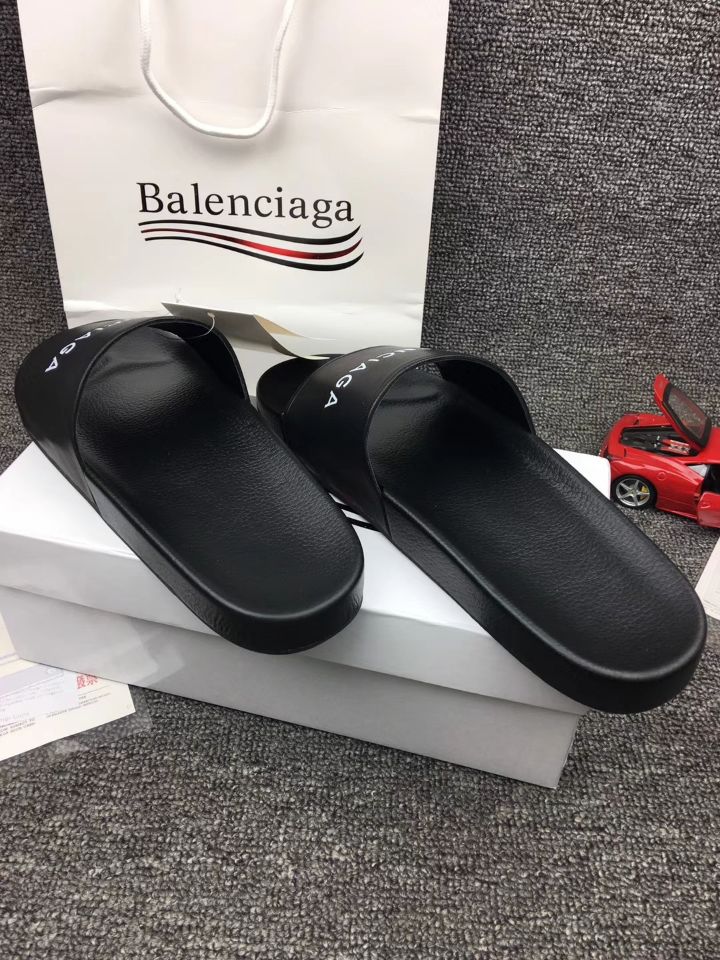 balenciga men black sandals shoes