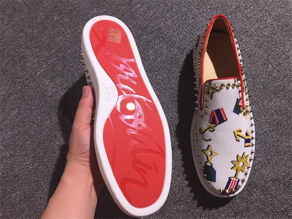 Louboutin For Man Sneakers Christian Louboutin Flat Boat Shoes