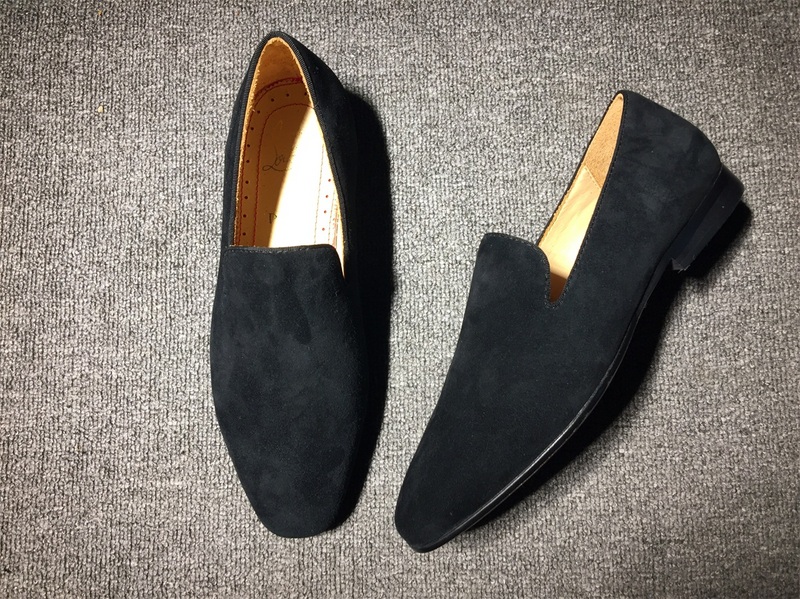 mens loboutin sneakers Christian Louboutin Loafer Black Suede Men Shoes