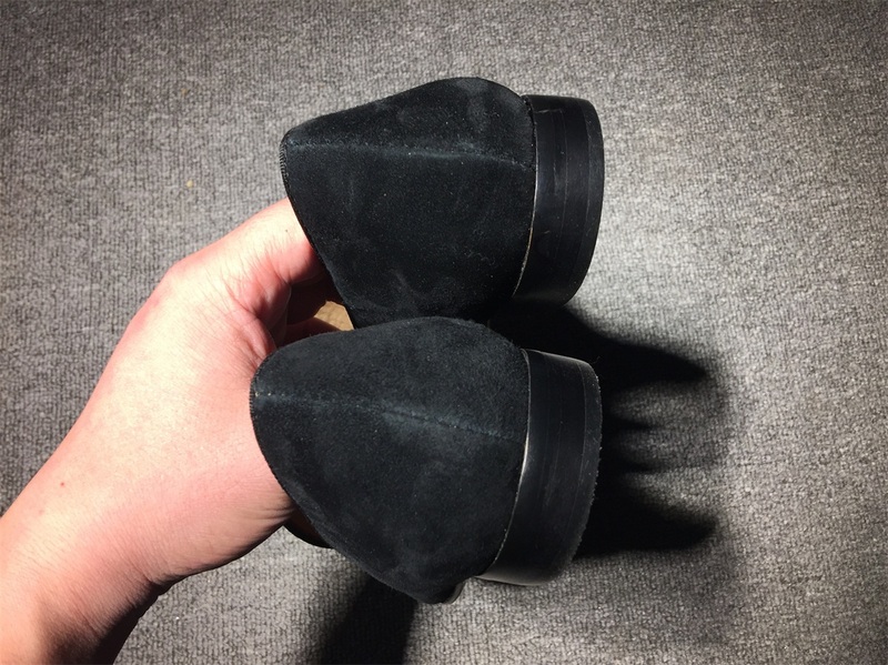 mens loboutin sneakers Christian Louboutin Loafer Black Suede Men Shoes