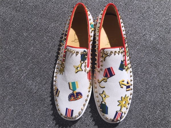 Louboutin For Man Sneakers Christian Louboutin Flat Boat Shoes