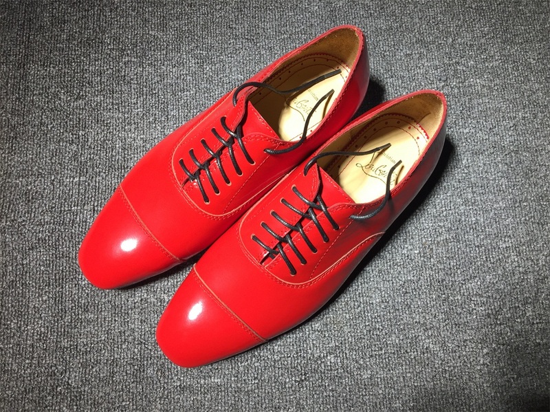 loafers for men Christian Louboutin Loafer Red Patent Leather Men Shoes