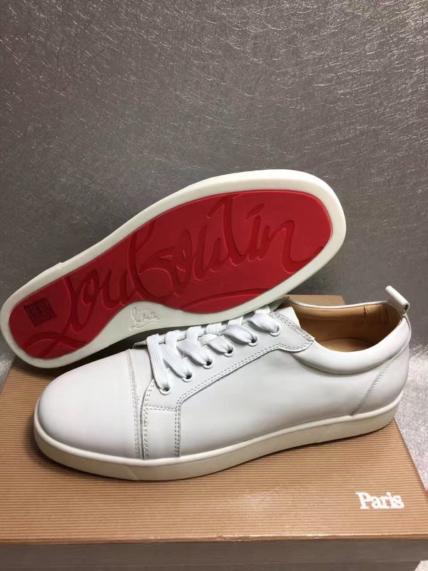 Christian Louboutin White Low Top Junior Shoes