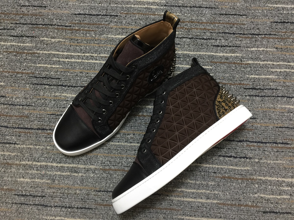 christian louboutin lou spikes III shoes