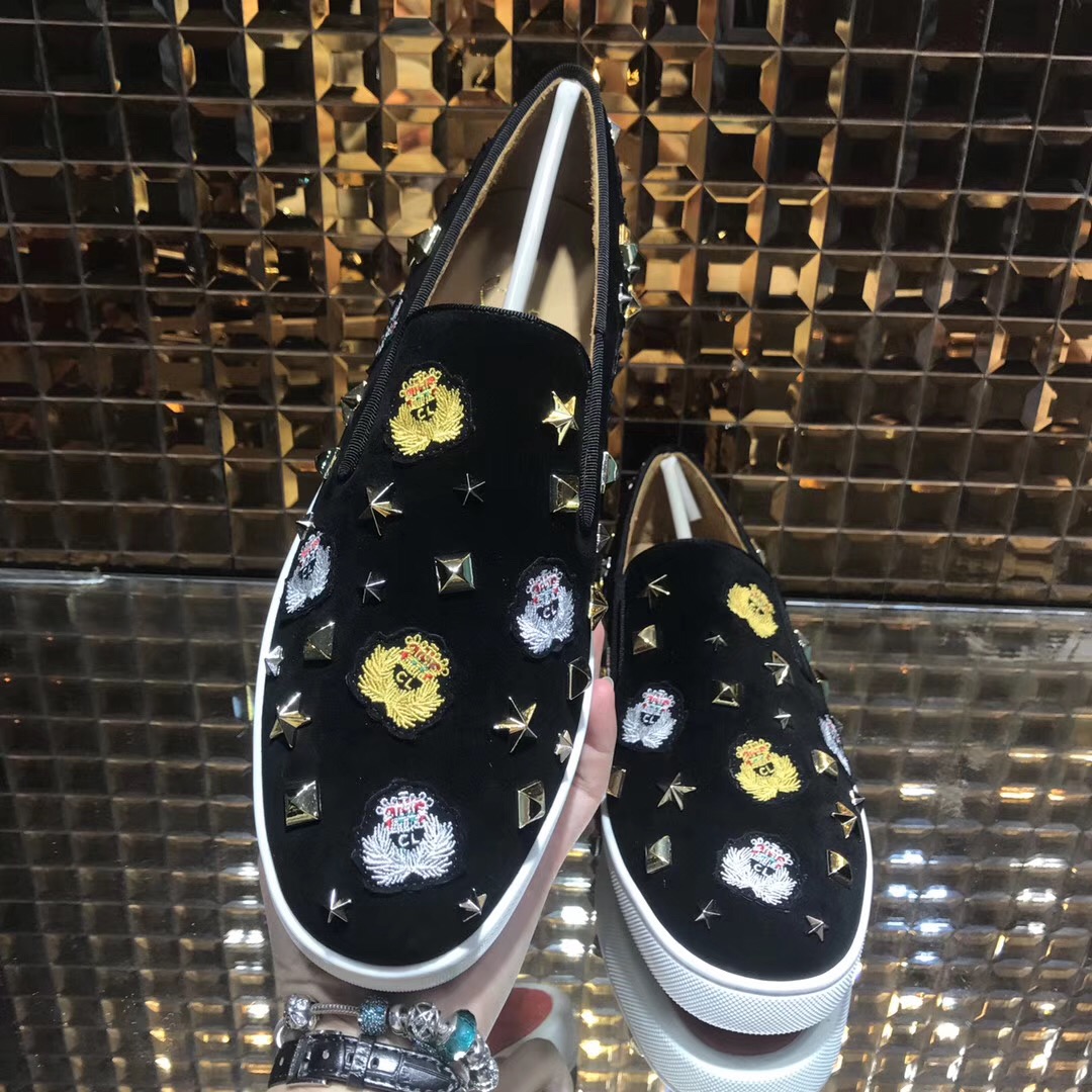 Louboutin for man sneakers Christian Louboutin Flat Boat Shoes