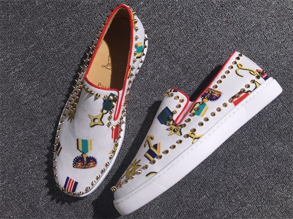 Louboutin For Man Sneakers Christian Louboutin Flat Boat Shoes