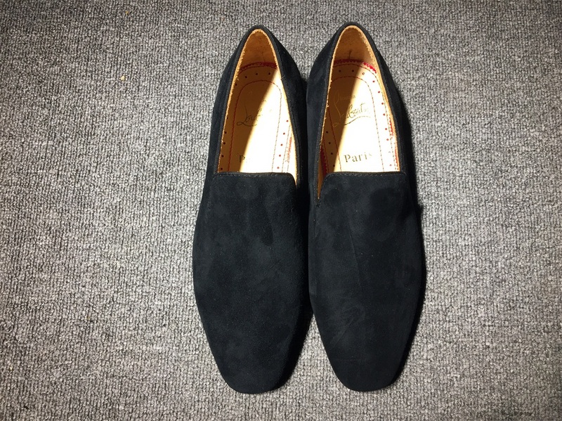 mens loboutin sneakers Christian Louboutin Loafer Black Suede Men Shoes