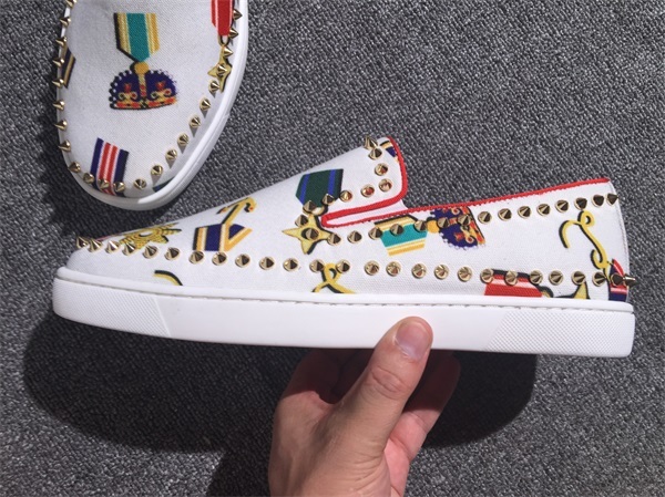 Louboutin For Man Sneakers Christian Louboutin Flat Boat Shoes