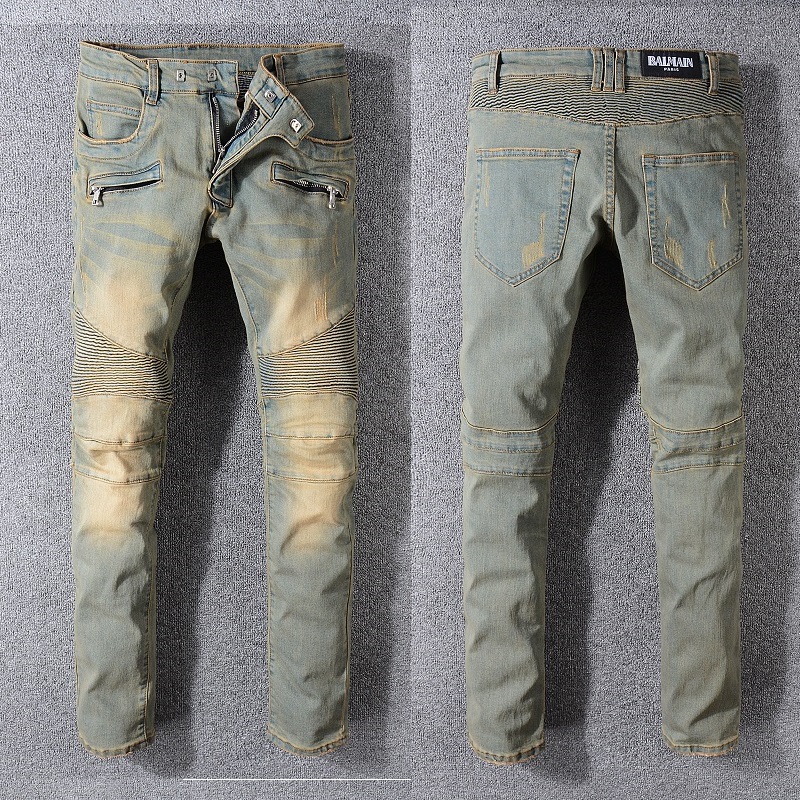 Balmain Jeans Discounts Sale MEN JEANS & TROUSERS BIKER-STYLE JEANS