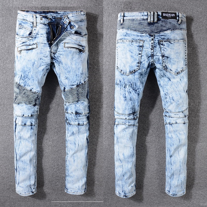 Balmain Jeans Discounts Sale MEN JEANS & TROUSERS BIKER-STYLE JEANS