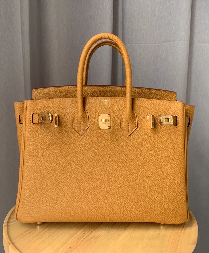 Hermes Birkin 25 Togo Leather Apricot