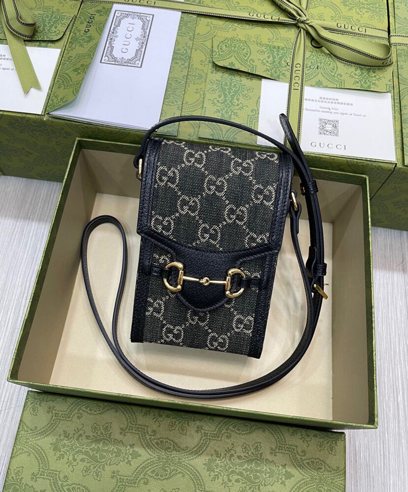 Gucci Horsebit 1955 Mini Bag 625615 Black