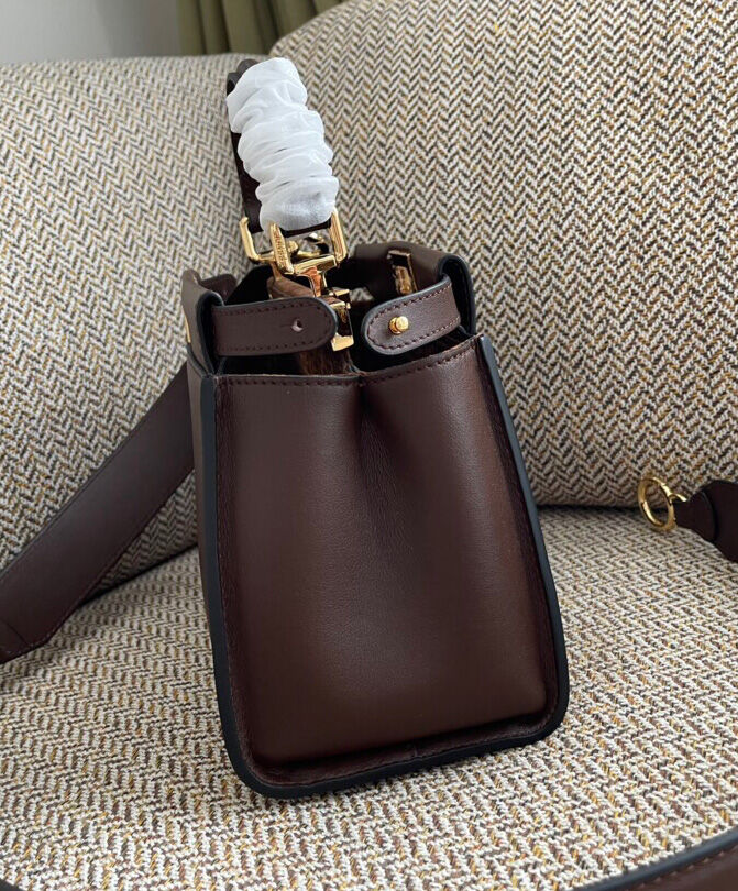 Fendi Peekaboo Mini 8BN244 Dark Coffee