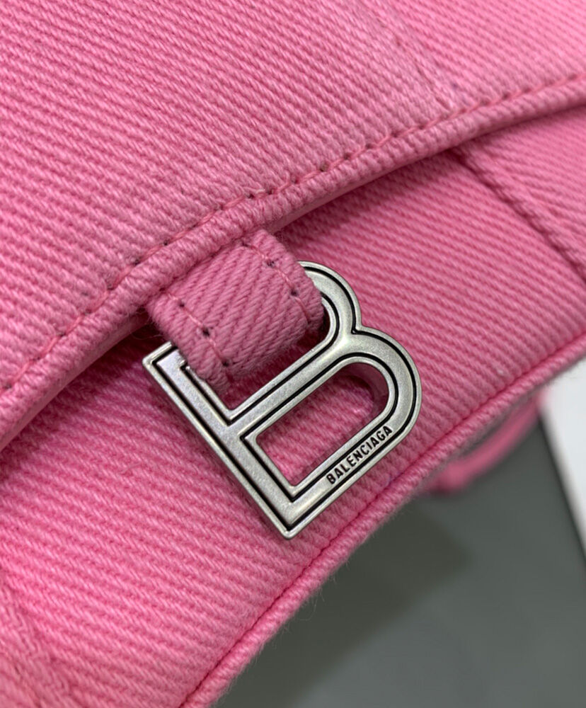 Balenciaga Hourglass Mini Tote Bag Pink
