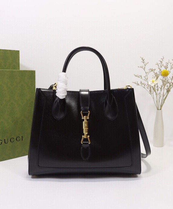 Gucci Jackie 1961 Medium Tote Bag 649016 Black
