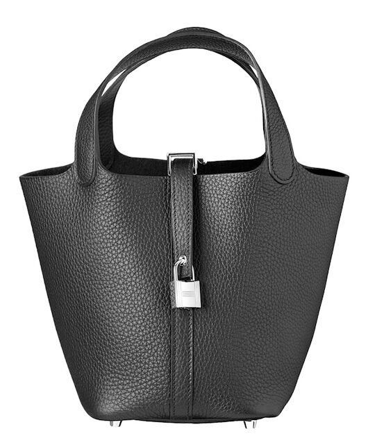 Hermes Picotin Lock Togo Bag 18cm Black