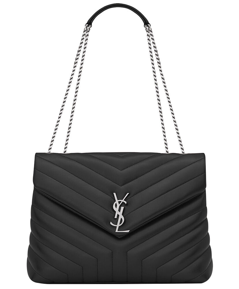 Saint Laurent medium Lou Lou chain bag Black