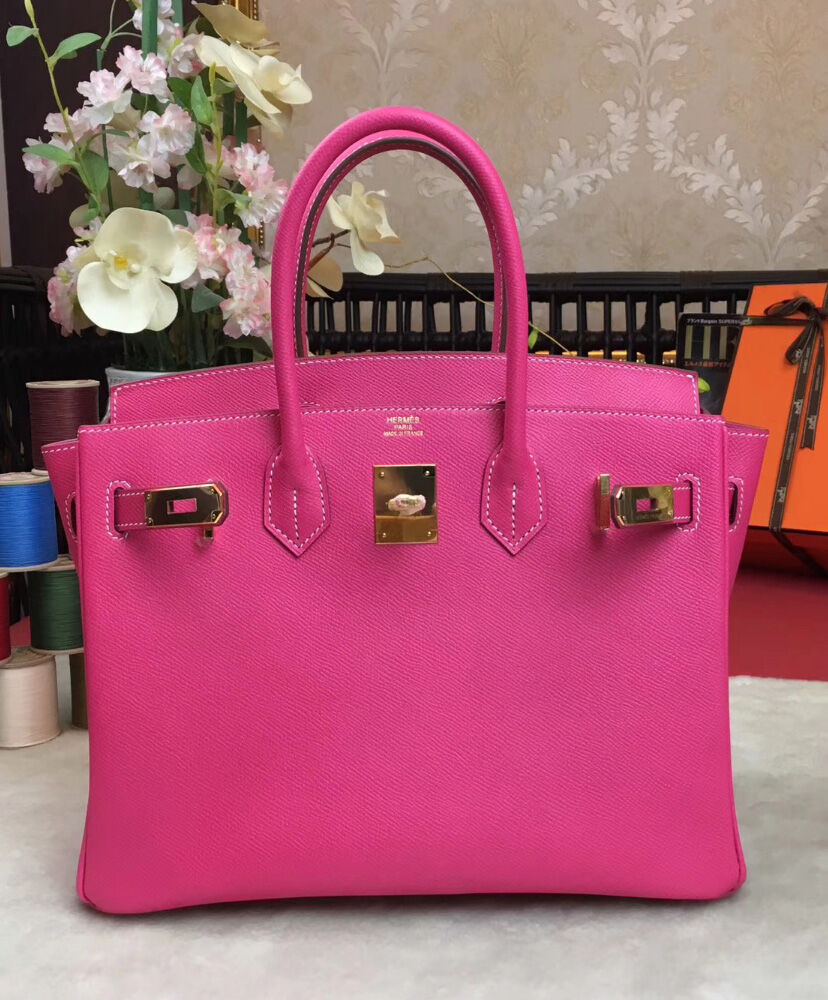 Hermes Birkin 30 Epsom Leather Peachblow