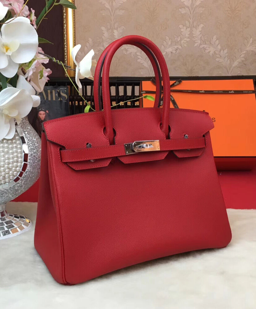 Hermes Birkin 30 Epsom Leather Red