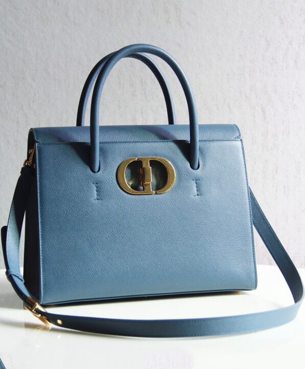 Christian Dior Large St Honore Tote Blue