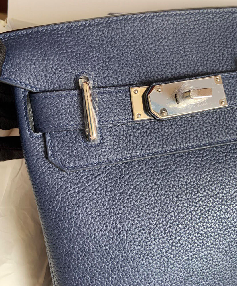 Hermes Hac a Dos PM Backpack H083589 Dark Blue