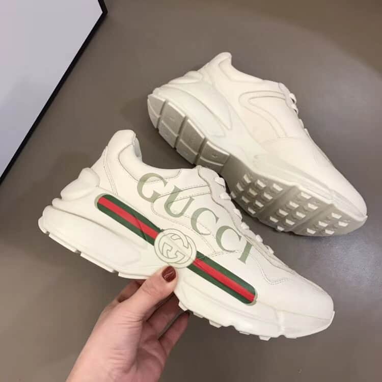 GUCCI RHYTON LEATHER SNEAKER   GC55