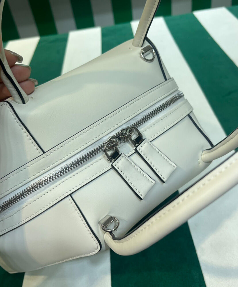 Prada Small Leather Prada Supernova Handbag 1BA366 Cream