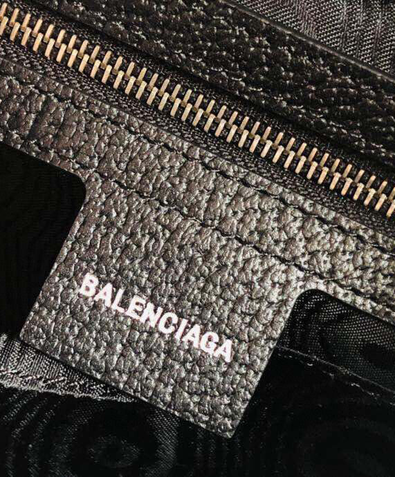 Balenciaga Hacker Small Hobo Bag In Jacquard Canvas Black