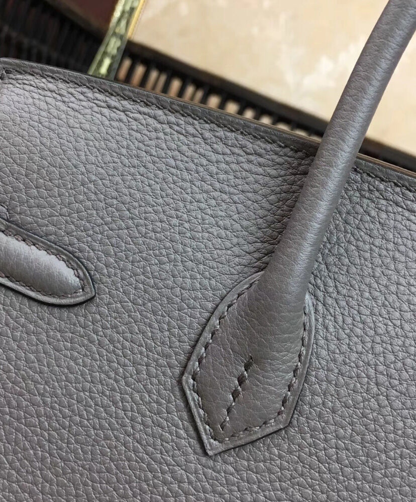 Hermes Birkin 25 Togo Leather Dark Gray