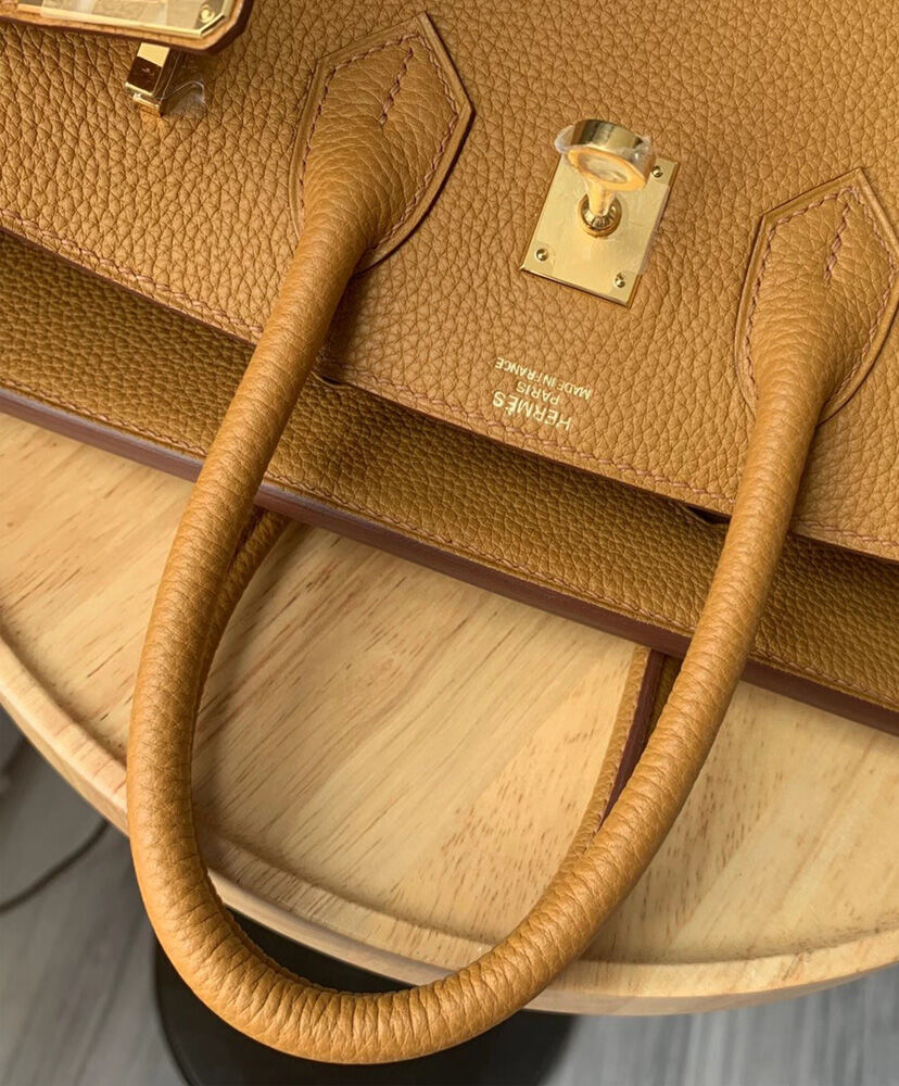 Hermes Birkin 25 Togo Leather Apricot