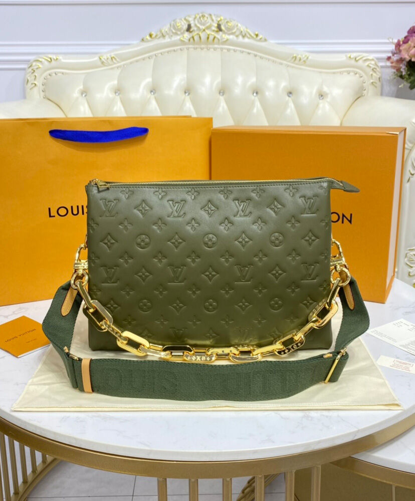 Louis Vuitton Coussin MM Bag M57782 Khaki