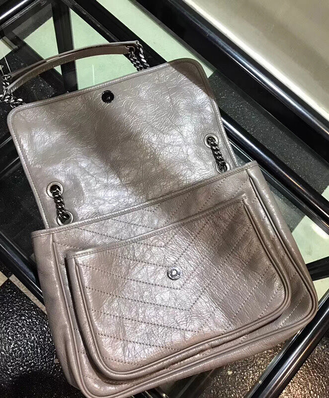 Saint Laurent Large Niki Chain Bag 4988940 Gray
