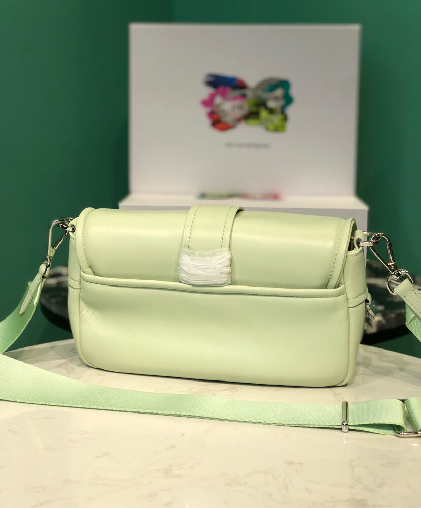 Prada Pocket Nappa Leather Bag 1BD295 Green