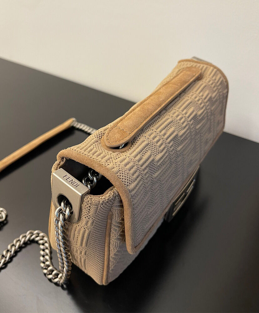 Fendi Midi Baguette Chain 8BR793 Gray