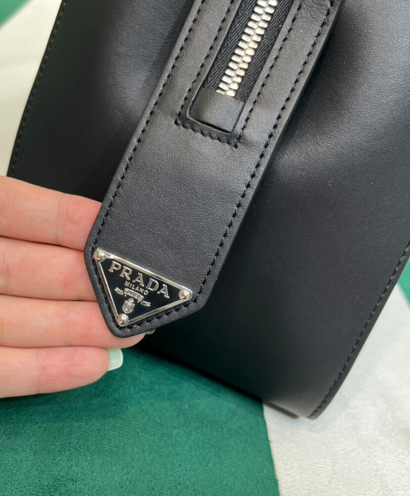 Prada Small Leather Prada Supernova Handbag 1BA366 Black