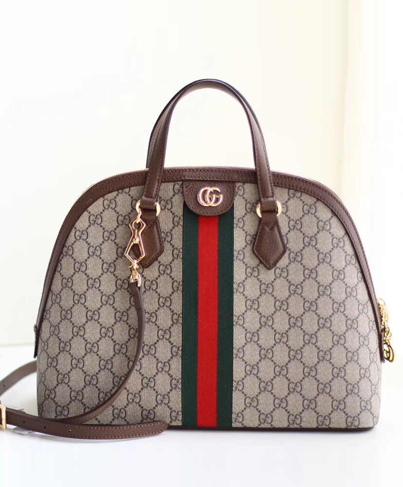 Gucci Ophidia GG medium top handle bag 524533 Dark Coffee