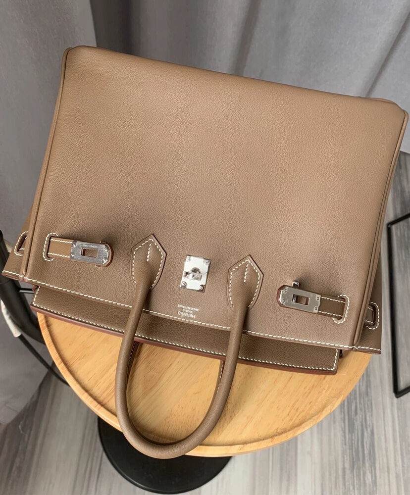 Hermes Birkin 25 Swift Leather Gray