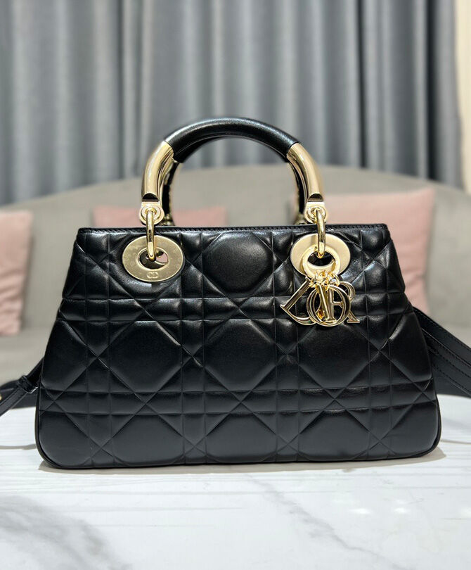 Christian Dior Medium Lady 95.22 Bag Black