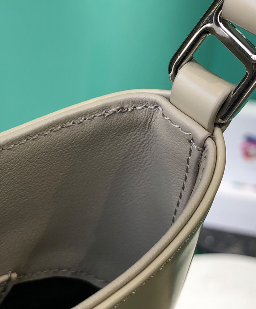 Prada Cleo Brushed Leather Shoulder Bag 1BC499 Apricot