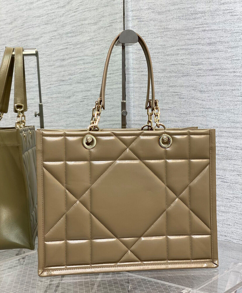 Christian Dior Medium Dior Essential Tote Bag Apricot