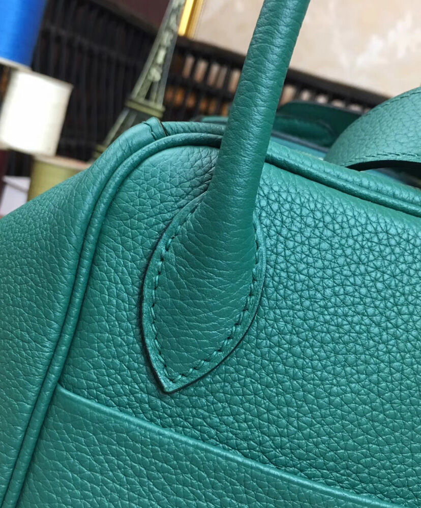 Hermes Linda Bag 30 Togo Leather Green