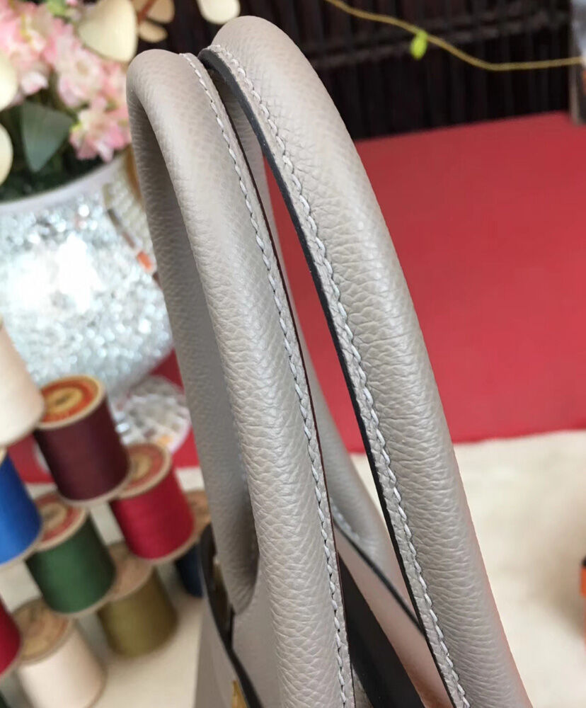 Hermes Birkin 30 Epsom Leather Light Gray