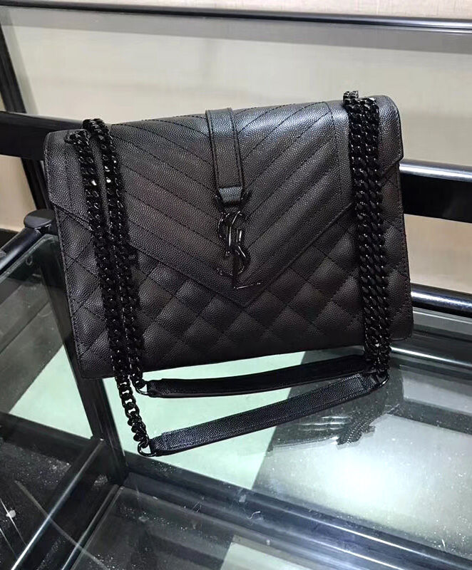 Saint Laurent Envelope Medium Bag 487206 Black