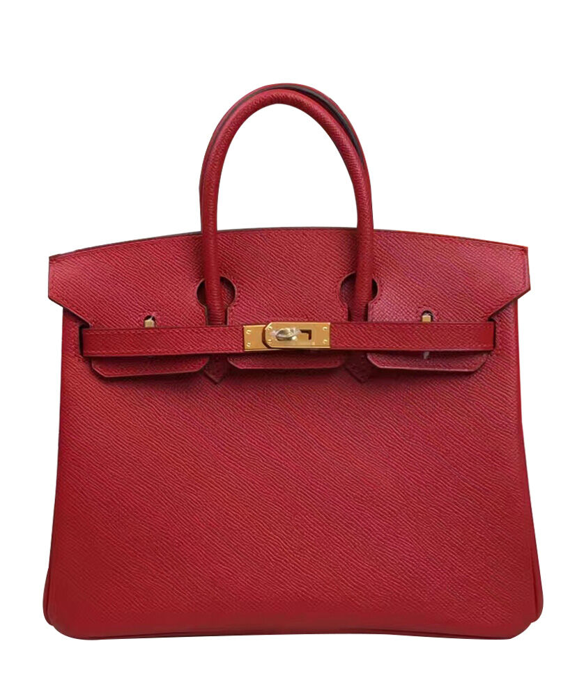 Hermes Birkin 25 Epsom Leather Paon Phw Red