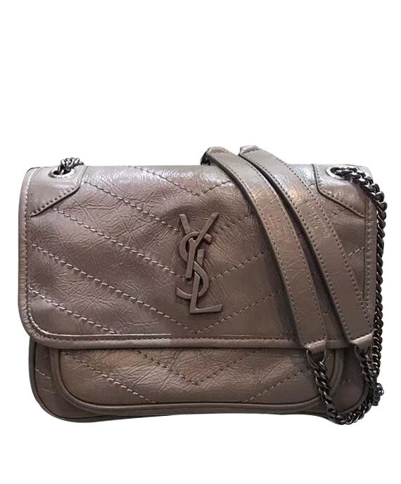 Saint Laurent Baby Niki Chain Bag 5330370 Gray