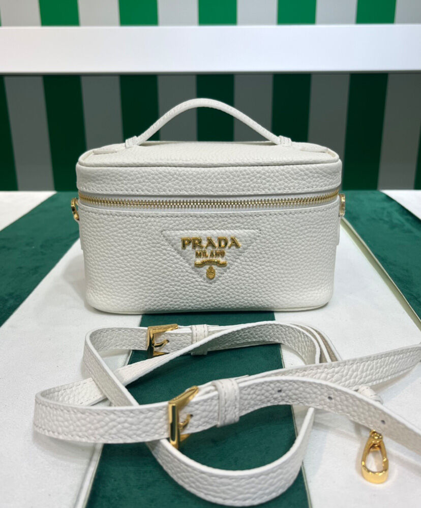Prada Leather Mini-bag 1BH202 White