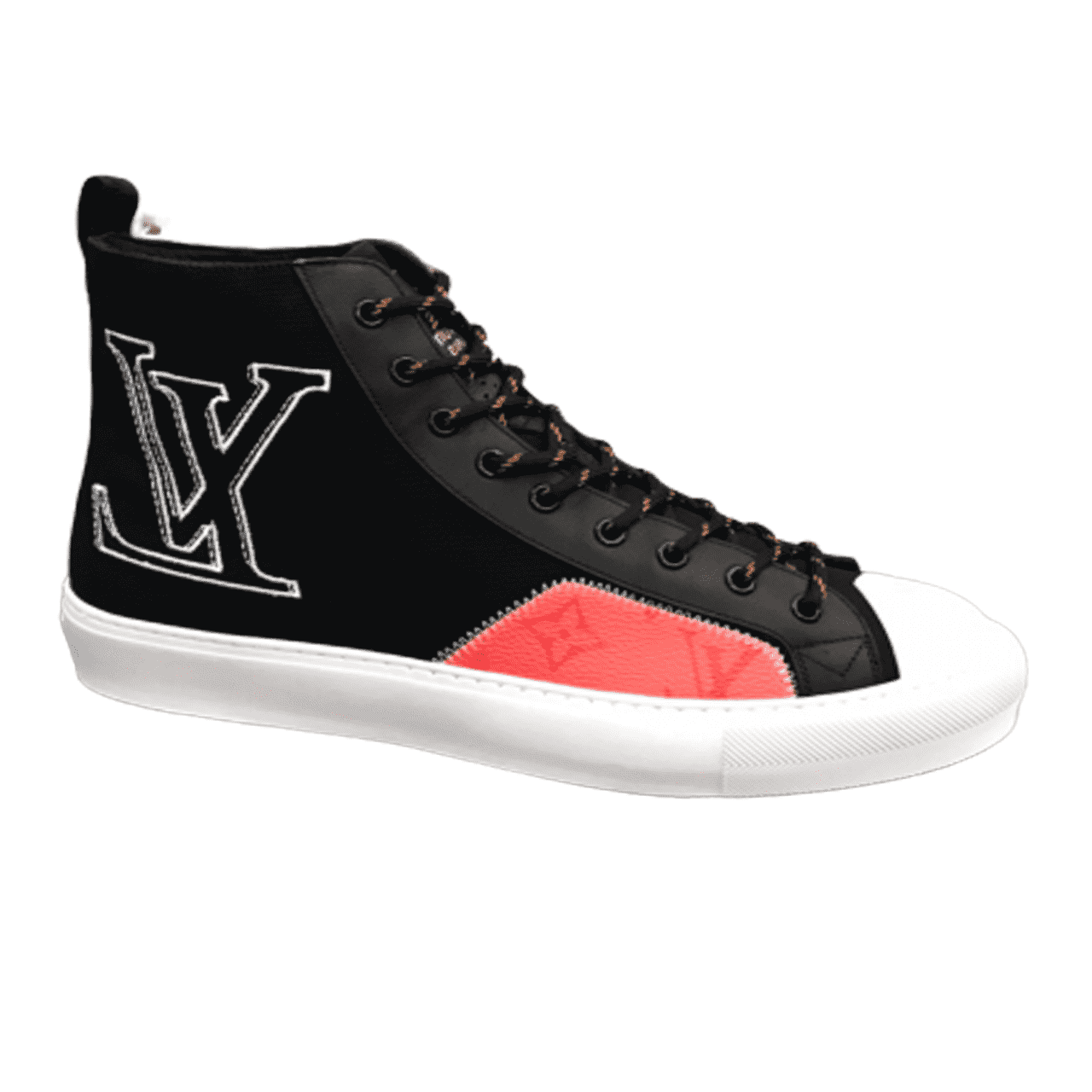 LOUIS VUITTON TATTOO HIGH TOP BLACK SNEAKER   LV77