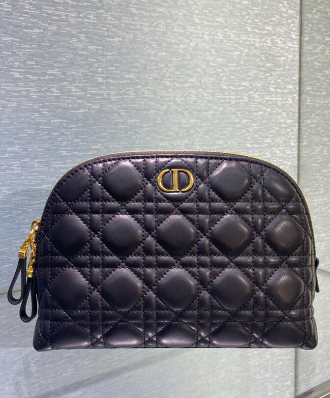 Christian Dior Caro Cosmetic Bag Black