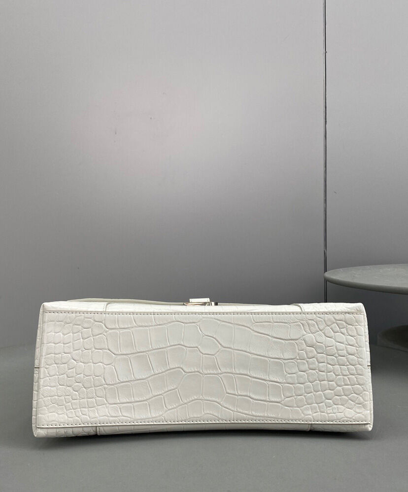 Balenciaga Downtown Small Shoulder Bag White
